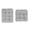 Rocking Chair Cushion 2 Pieces Back Seat Sets with Non-Slip Ties Polyester Fiber Filling 
Comfortable for Indoor Home Office Car