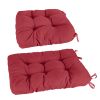 Rocking Chair Cushion 2 Pieces Back Seat Sets with Non-Slip Ties Polyester Fiber Filling 
Comfortable for Indoor Home Office Car