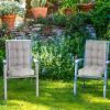 Rocking Chair Cushion 2 Pieces Back Seat Sets with Non-Slip Ties Polyester Fiber Filling 
Comfortable for Indoor Home Office Car