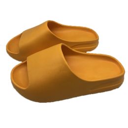 Summer Beach Ourdoor Slides Ladies Slippers Platform Mules Shoes Woman Flats New Men Fashion Couple Slippers Indoor Household (Color: Orange, size: 40-41(25Cm))