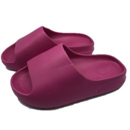 Summer Beach Ourdoor Slides Ladies Slippers Platform Mules Shoes Woman Flats New Men Fashion Couple Slippers Indoor Household (Color: Rose, size: 44-45(27Cm))