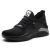 Four Seasons Men Women Work Protection Safety Shoes Fly Weaving Mesh Breathable Anti-smashing Anti-piercing PU Sole High Quality