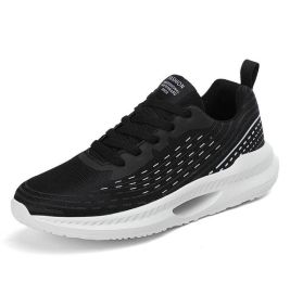 Walking Shoes Lightweight Running Tennis Sneakers (Color: Black, size: 6)