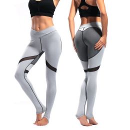 Women's Fitness Leggings Workout Ankle-Length Yoga Pants Super Stretch Sportwear (Color: 1, size: Xl)