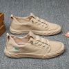 Spring Summer Autumn Casual Sneaker Men Lightweight Flat Canvas Slip-on Shoes Skateboard Sport Breathable Outdoor Soft Non-slip