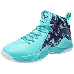 Men's Basketball Shoes Breathable Cushioning Anti-Slip Wear-Resistant Sneakers Gym Training Sports Basketball Sneakers (Color: Green, size: 36)