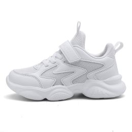 Women Children Mesh Leather Casual Shoes Soft Breathable Cozy Boy Girl Kids Running Sneaker Student Spring Summer Autumn Outdoor (Color: Double Mesh Upper, size: 29)
