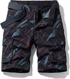 Men's Casual Sports Shorts Quick Dry Fashion Fit Twill Cargo Shorts Shorts with Pockets (Color: Pa5-Xl)