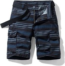 Men's Casual Sports Shorts Quick Dry Fashion Fit Twill Cargo Shorts Shorts with Pockets (Color: Pa6-Xl)