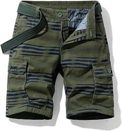 Men's Casual Sports Shorts Quick Dry Fashion Fit Twill Cargo Shorts Shorts with Pockets (Color: Pa9-L)