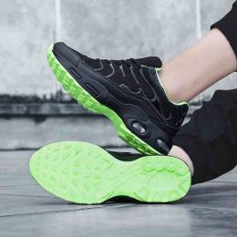 New Arrival Cushion Mesh Breathable Running Shoes Army Green Light Summer Walking Shoes Men Women Sneakers Hombre Big Size 39-47 (Color: Black Green 0138, size: 42)