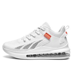 Running Shoes Air Cushion Fitness Sneakers Trainers Outdoor Mens Breathable Male Lightweight Sport Shoes for Men Chaussure Homme (Color: 6910 Bai, size: 41)