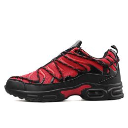 Running Shoes Air Cushion Fitness Sneakers Trainers Outdoor Mens Breathable Male Lightweight Sport Shoes for Men Chaussure Homme (Color: 106 Hong, size: 43)