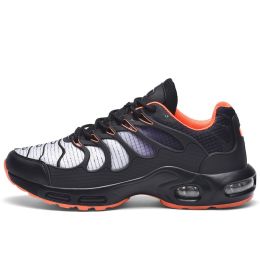 Running Shoes Air Cushion Fitness Sneakers Trainers Outdoor Mens Breathable Male Lightweight Sport Shoes for Men Chaussure Homme (Color: 1680 Hei Ju, size: 43)
