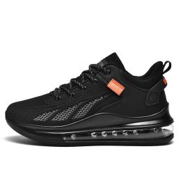 Running Shoes Air Cushion Fitness Sneakers Trainers Outdoor Mens Breathable Male Lightweight Sport Shoes for Men Chaussure Homme (Color: 6910 Hei, size: 42)