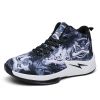 Couple high-top lace-up basketball shoes men's red sports shoes high elastic wear-resistant basketball training shoes 36-45