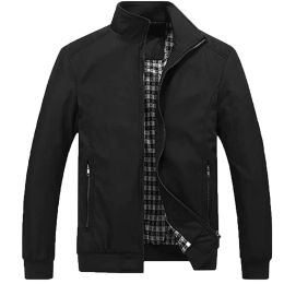 Men's Lightweight Casual Jackets Full-Zip Windbreakers Fashion Jackets Outerwear (size: Xxl)