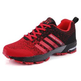 Men Running Shoes Breathable Outdoor Sports Shoes Lightweight Sneakers for Women Comfortable Athletic Training Footwear (Color: 8702Black, size: 38)