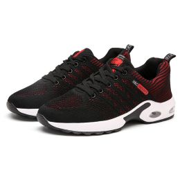 Men's Sneakers; Vulcanized Shoes Men's Sports Shoes Casual Shoes Light and Comfortable Breathable Running Shoes; Large Size 39-46 (Color: Black Gray, size: 46)