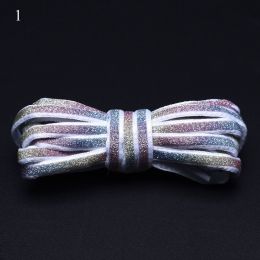 120/140/160cm Holographic Reflective Shoelace Rope Women Men Glowing In Dark Shoe Laces For Sneakers Sport Shoes Rope Bootlaces (Color: A1, Length: 160Cm)