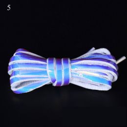 120/140/160cm Holographic Reflective Shoelace Rope Women Men Glowing In Dark Shoe Laces For Sneakers Sport Shoes Rope Bootlaces (Color: A5, Length: 160Cm)