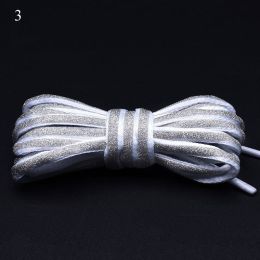 120/140/160cm Holographic Reflective Shoelace Rope Women Men Glowing In Dark Shoe Laces For Sneakers Sport Shoes Rope Bootlaces (Color: A3, Length: 160Cm)
