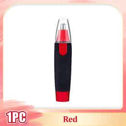Ashowner Electric Nose Hair Trimmer Ear Razor Removal Shaving Eyebrow Cutter For Men and Women Nasal Wool Implement (Color: Red)