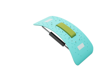 Back Cracker New Back Massager Lumbar Neck Stretcher Spine Board Back Support Relax Cervical Masajeador Fitness Stretching Massage (Color: Green, Option: Rotate)