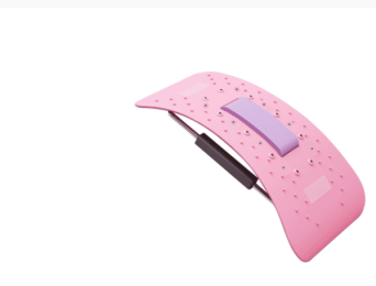 Back Cracker New Back Massager Lumbar Neck Stretcher Spine Board Back Support Relax Cervical Masajeador Fitness Stretching Massage (Color: Pink, Option: Rotate)