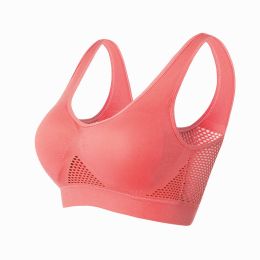 Women Yoga Underwear Padded Crop Tops Underwear Gym Top Yoga Sport Bra Breathable Fitness Running Vest Yoga Bras Sports Type (Color: Red, size: 4Xl)