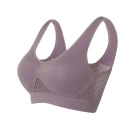 Women Yoga Underwear Padded Crop Tops Underwear Gym Top Yoga Sport Bra Breathable Fitness Running Vest Yoga Bras Sports Type (Color: Coffee, size: Xl)