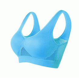Women Yoga Underwear Padded Crop Tops Underwear Gym Top Yoga Sport Bra Breathable Fitness Running Vest Yoga Bras Sports Type (Color: Blue, size: Xl)