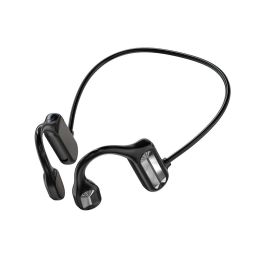 BL09 Wireless Headset; Bluetooth 5; 0; Bone Conducting Audio Equipment; OpenEAR; Outdoor Sports; Stereo; Waterproof; Microphone (Color: Bl09-Black)