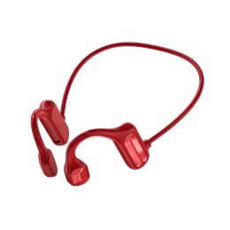 BL09 Wireless Headset; Bluetooth 5; 0; Bone Conducting Audio Equipment; OpenEAR; Outdoor Sports; Stereo; Waterproof; Microphone (Color: Bl09-Red)