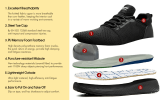 JIEFU Work Shoes for Men; Comfortable Steel Toe Shoes for Standing All Day Non Slip Construction Sneakers; men Sneaker