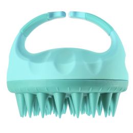 Scalp Scrubber Shampoo Brush Massager Clean Scalp Comb With Handle Hair Washing Brush Scalp Exfoliator Brush Head Scrubber For All Hair Types Styling (Color: Green)