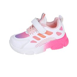 Kids Sneakers Comfortable Soft Girls Sports Shoes Breathable Baby Shoes Running Shoes For Children Outdoor Walking Girls Tenis (Color: Pink, size: 7.5)