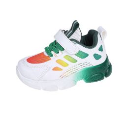 Kids Sneakers Comfortable Soft Girls Sports Shoes Breathable Baby Shoes Running Shoes For Children Outdoor Walking Girls Tenis (Color: Green, size: 9)