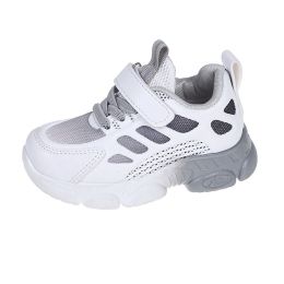 Kids Sneakers Comfortable Soft Girls Sports Shoes Breathable Baby Shoes Running Shoes For Children Outdoor Walking Girls Tenis (Color: Gray, size: 12)