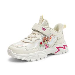 Kids Winter Sneakers Fashion Boys Sweet Cute Girls Sports Shoes Outdoor Flat Sports Shoes Student Casual Child Running Shoes (Color: Beige, size: 28)