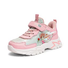 Kids Winter Sneakers Fashion Boys Sweet Cute Girls Sports Shoes Outdoor Flat Sports Shoes Student Casual Child Running Shoes (Color: Pink, size: 31)