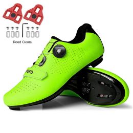 Sapatilha Ciclismo Mtb Men Road Cycling Shoes Speed Sneaker Racing Flat Pedal Women Mountain Bike Boots Spd Bicycle Cleats Shoes (Color: Lavender, size: 45)