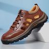 2021 New Summer Men's Sandals Breathable Casual Soft-soled Sports Business Formal Wear Men's Shoes Hollow Thick-soled Sandals