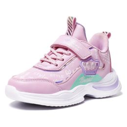 Kids Running Shoes Fashion Boys Sweet Cute Girls Sports Shoes Outdoor Flat Sports Shoes Student Casual Child Winter Sneakers (Color: Purple, size: 38)