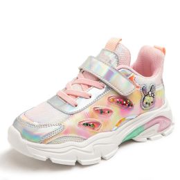 Children's Shoes Girls Sneakers Comfortable Kids Sport Shoes School Girl Running Shoes Athletic Footwear Fashion Tennis Shoes (Color: Pink, size: 33)