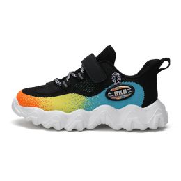 Kids Running Sneakers Breathable Children Sport Shoes Air Mesh Tenis Infantil Boy Basket Footwear Summer Girls Chaussure Enfant (Color: Black Kids Shoes, size: 2.5)