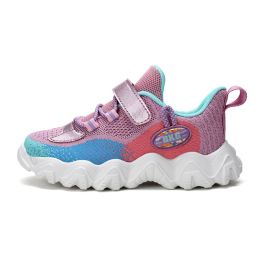 Kids Running Sneakers Breathable Children Sport Shoes Air Mesh Tenis Infantil Boy Basket Footwear Summer Girls Chaussure Enfant (Color: Purple Kids Shoes, size: 1)