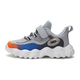 Kids Running Sneakers Breathable Children Sport Shoes Air Mesh Tenis Infantil Boy Basket Footwear Summer Girls Chaussure Enfant (Color: Grey Kids Shoes, size: 4)