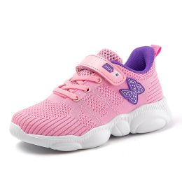Kids Sneakers Comfortable Soft Girls Sports Shoes Breathable Baby Shoes Running Shoes For Children Outdoor Walking Footwear (Color: Pink Sport Shoes, size: 11)