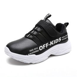 Kids Running Shoes Waterproof Sport Shoes Boys Sneakers Tenis Infantil Light Outdoor Antislip Big Children Shoe Chaussure Enfant (Color: Black, size: 4.5)